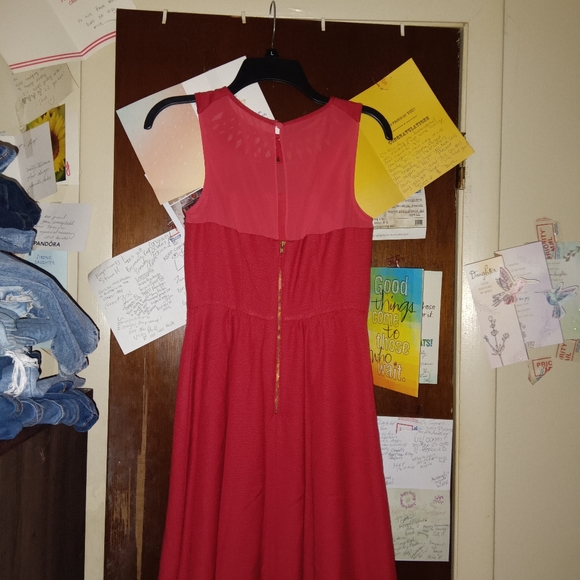 MAEVE by Anthropologie High neck Red Midi Dress XS - Picture 7 of 8